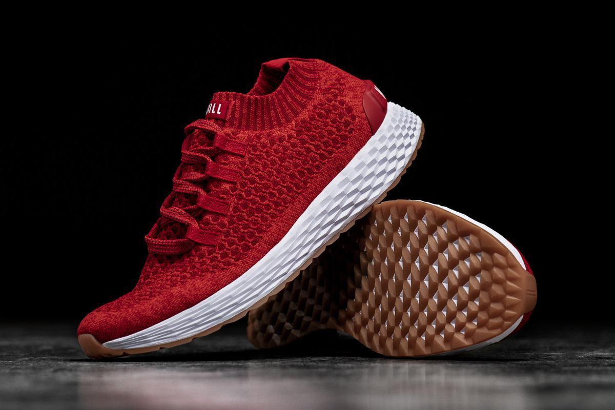 Nobull Knit Runner Men's Running Shoes Red | Australia (XG1345)